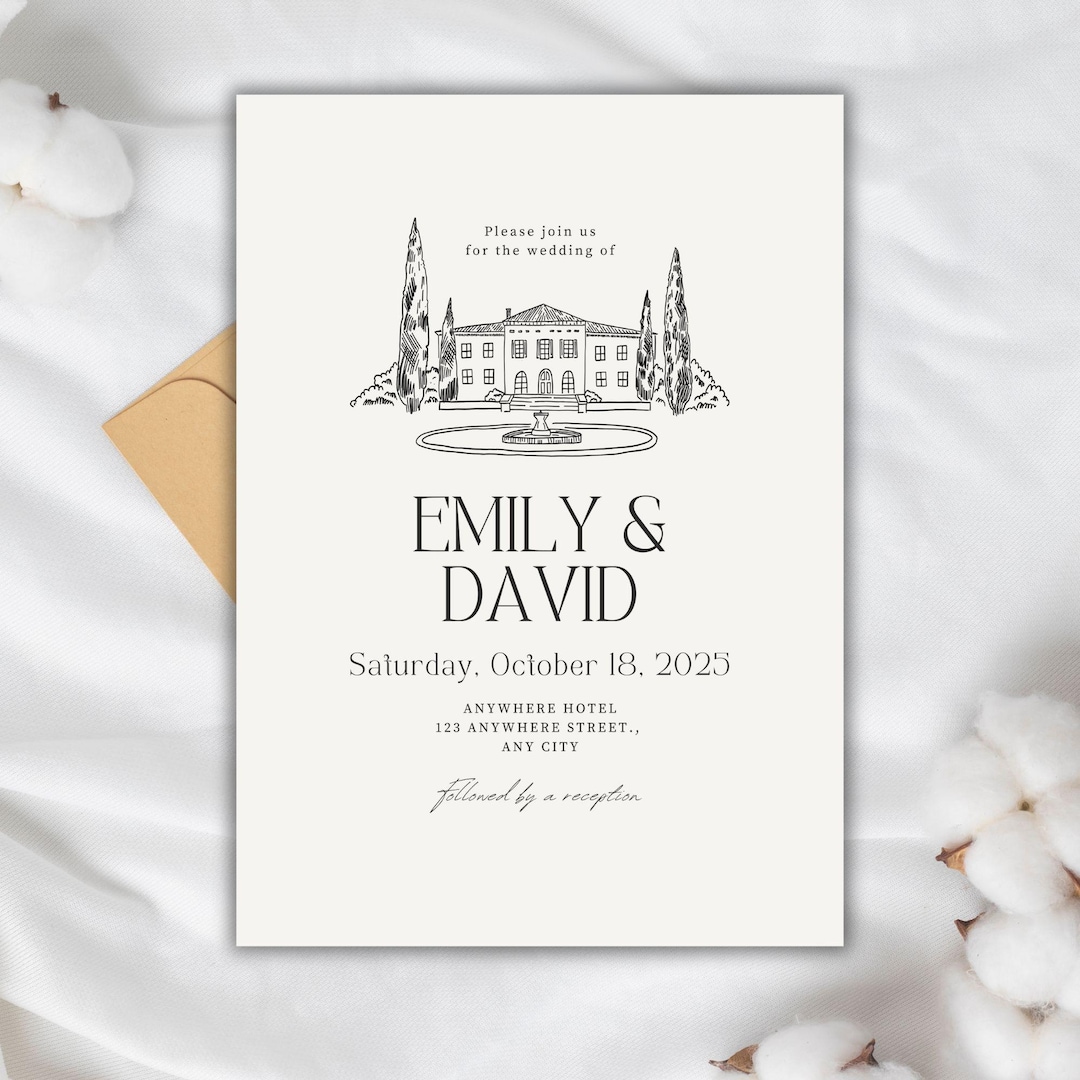 vintage-estate-wedding-invitation-manor-sketch-minimal-black-white