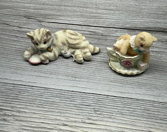 Bedårande katt- och kycklingfigurer - Priscilla Hillman 1997