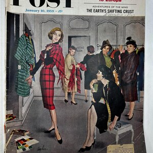 Vintage Saturday Evening Post Magazine - January 10, 1959
