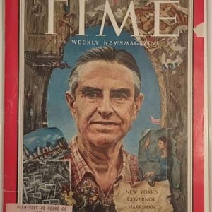 Time Magazine November 14, 1955 New York&#39;s Governor Harriman