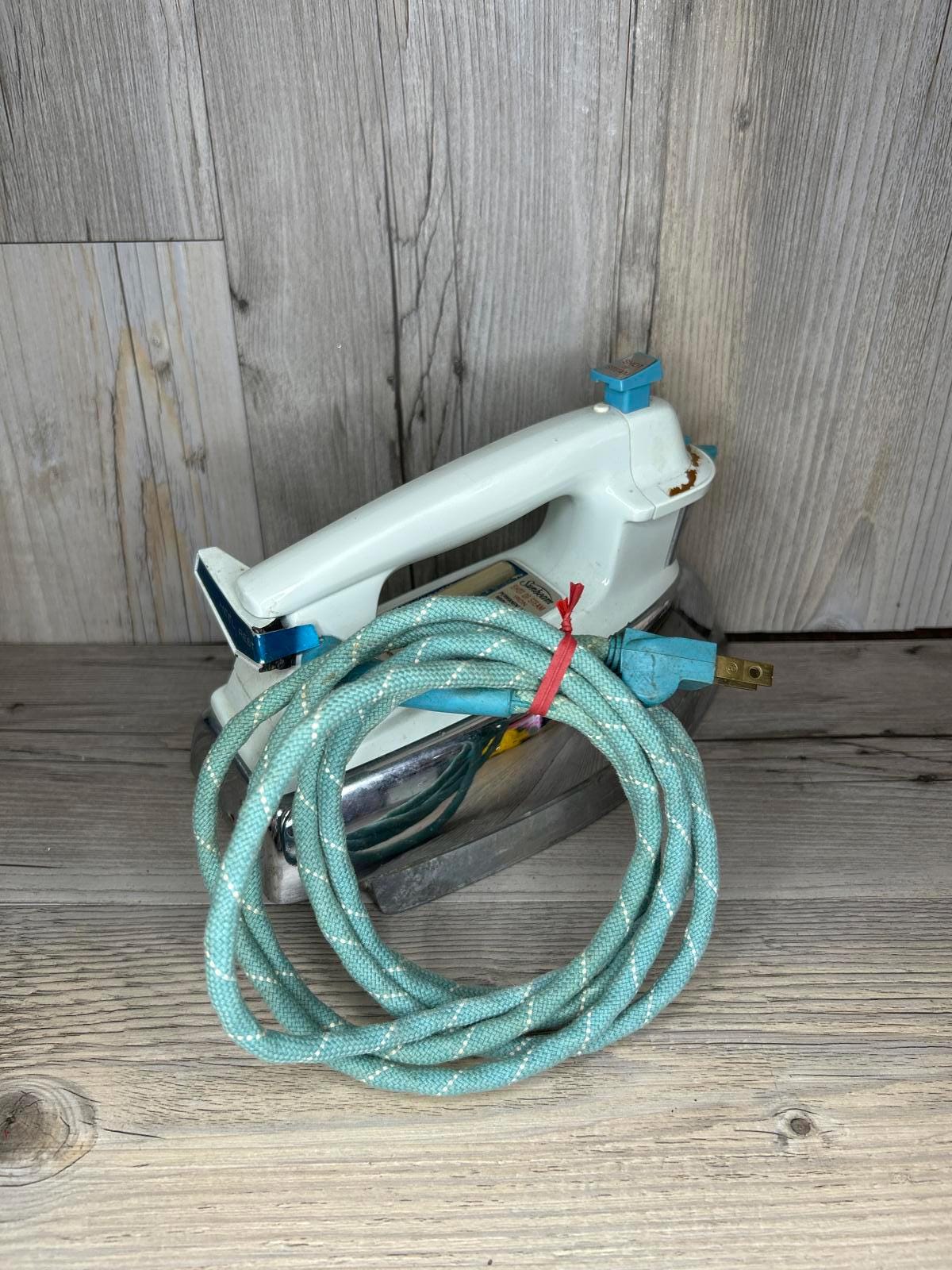 Vintage Sunbeam Steam Iron - Classic Design With Chrome Finish - Etsy