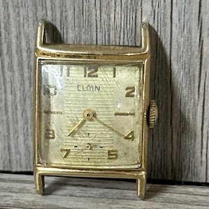 Vintage Elgin Gold Tone Wristwatch - Classic Design