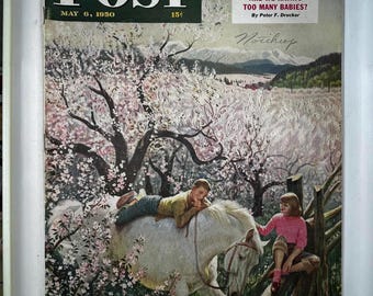 1930 年代のサタデー イブニング ポスト誌の表紙プリント - デジタル