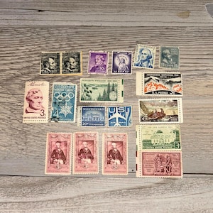 Vintage United States Stamp Collection - 20 Stamps