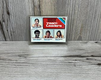 1975 Houston Rockets Team Leaders Basketball Trading Card #123