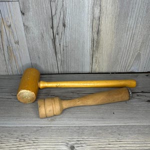 Set of Two Wooden Mallets