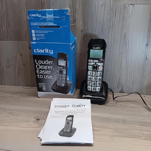 Clarity D703HS Amplified Cordless Phone - Loud & Clear Sound