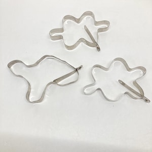 ステンレス製クッキーカッター3個セット