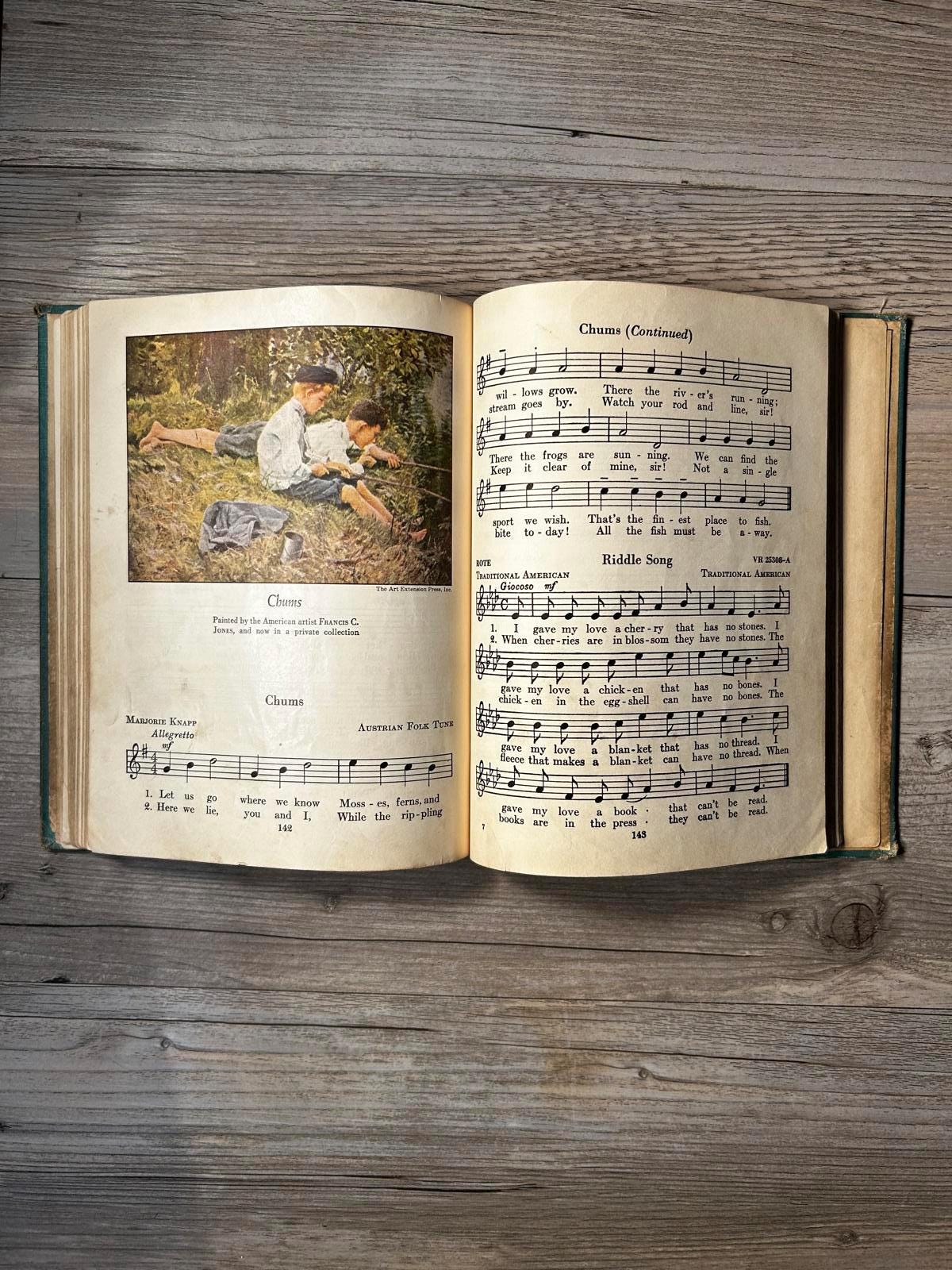 歌の日々：音楽の世界 - 1936年ヴィンテージ音楽ブック - Etsy 日本