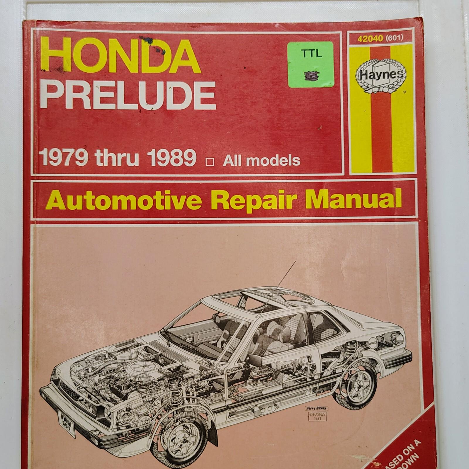 Honda Prelude Service Manual - Etsy