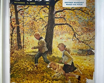 vintage Saturday Evening Post - 7 octobre 1950