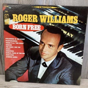 Roger Williams - Born Free Vinyl Record (Kapp Records)