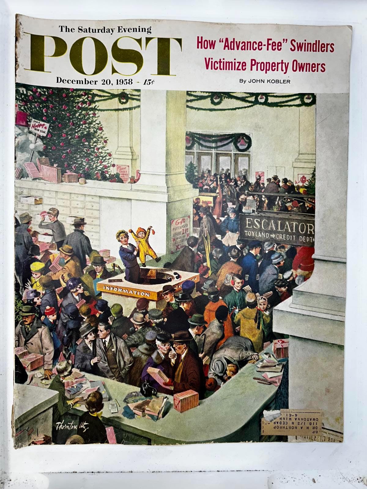 Saturday Evening Post 1958 - Etsy