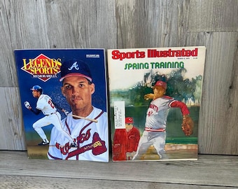 Vintage Legends Sports Memorabilia et Sports Illustrated Spring Training Magazins