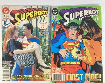 Superboy The Comic Book #1 y #2 - Cómics clásicos de aventuras