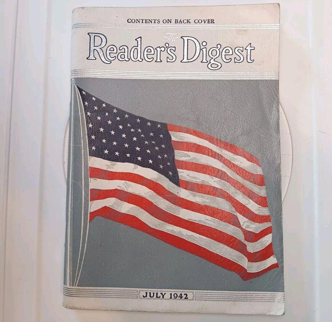 Vintage Reader's Digest Magazine July 1942 - Etsy
