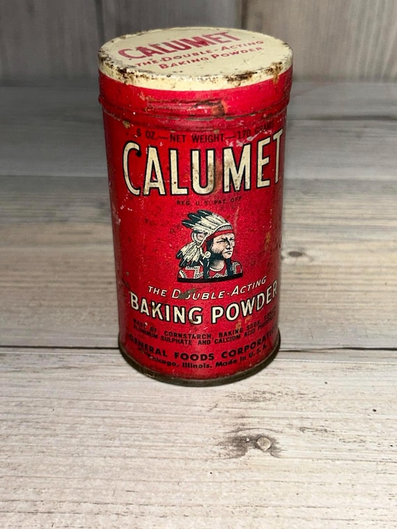 Vintage Calumet Double-acting Baking Powder Tin - Etsy