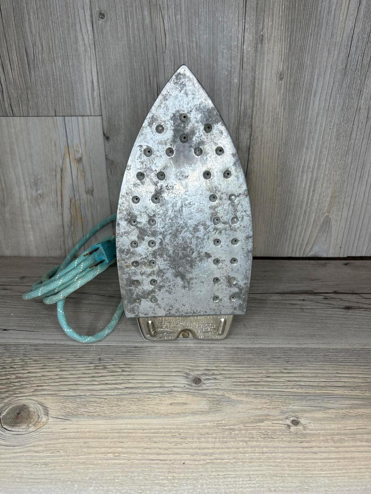 Vintage Sunbeam Steam Iron - Classic Design With Chrome Finish - Etsy
