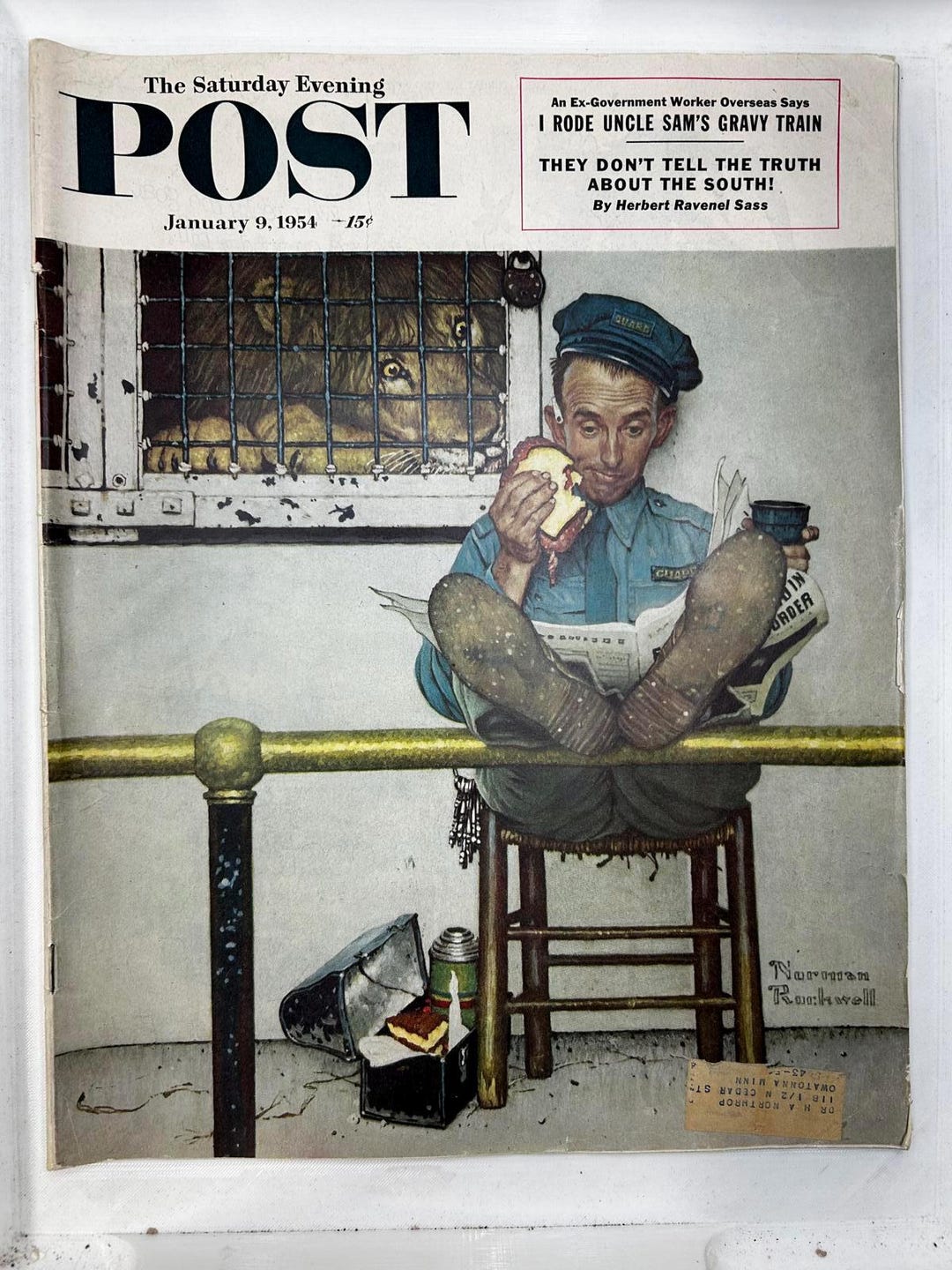 The Saturday Evening Post - January 9, 1954 Issue With Rockwell