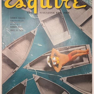 VTG Esquire Magazine 1952 August The Magazine For Men