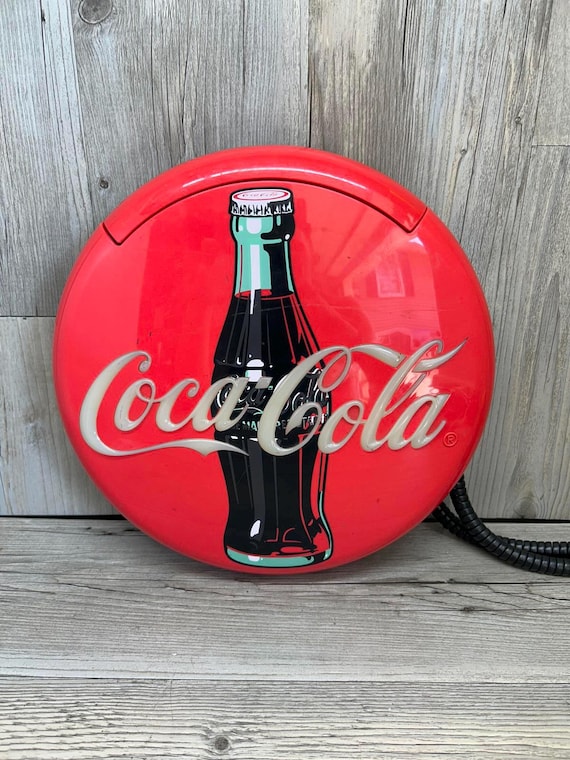 Coca-cola Vintage Desk Phone - Retro Classic Design - Etsy