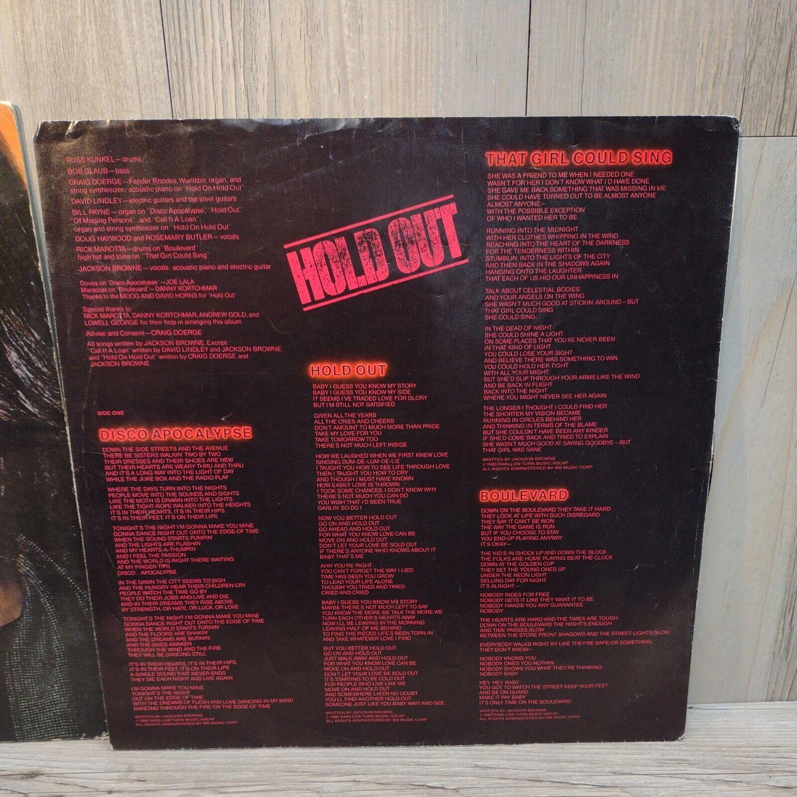 Jackson Browne - Hold Out Vinyl Record - Etsy