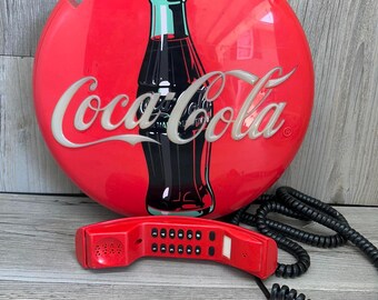 Coca Cola Telephone コカコーラ電話機　アメリカンビンテージ Coca-cola Vintage Desk Phone - Retro Classic Design - Etsy