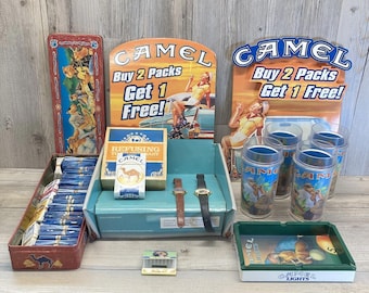Juego de exhibición de cigarrillos Camel vintage: compre 2 y obtenga 1 gratis