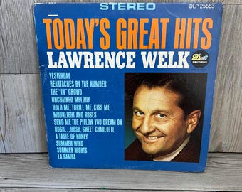 Lawrence Welk - Today's Great Hits Vinyl Record - Vintage Stereo LP
