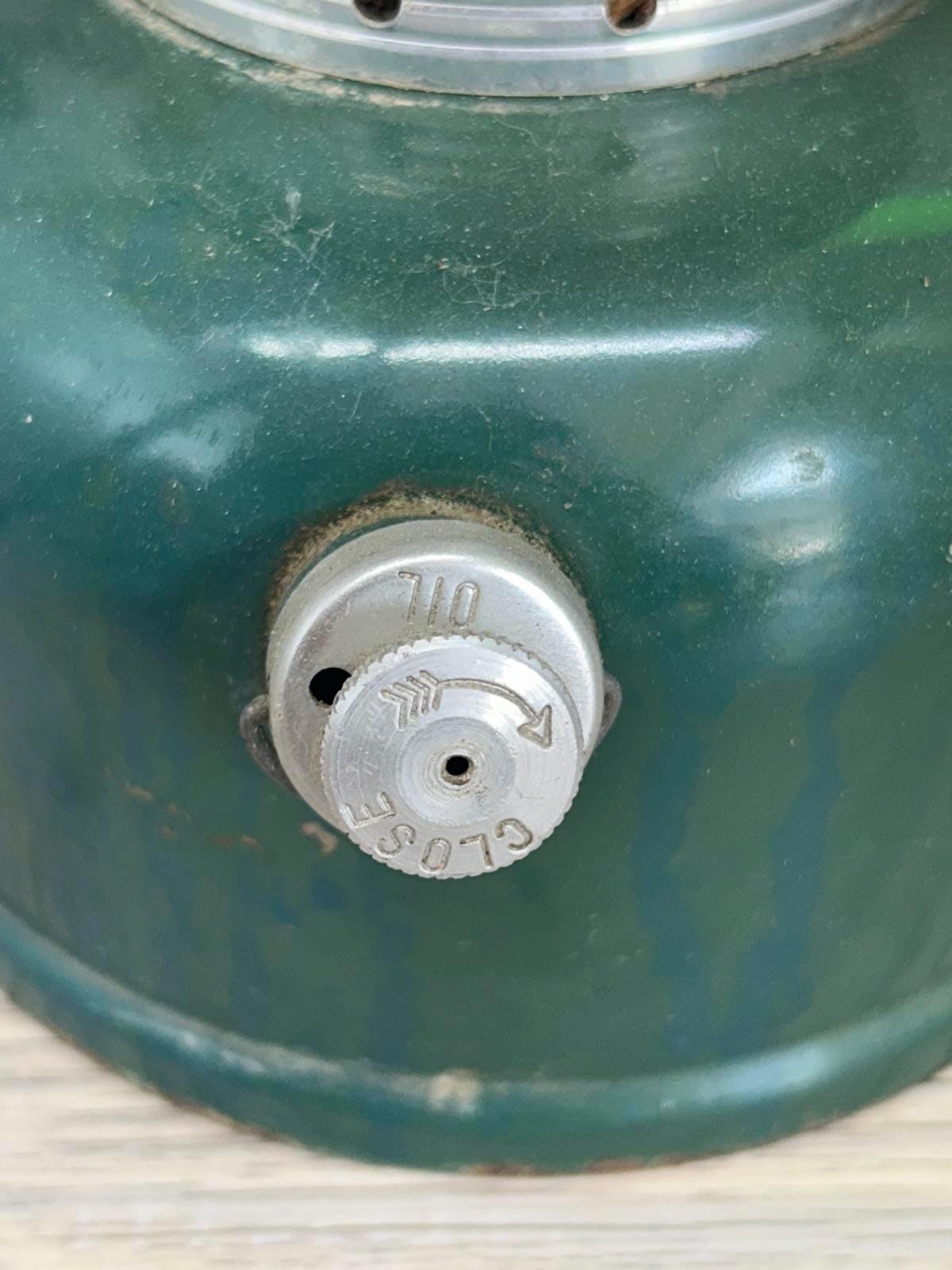 Vintage Coleman Lantern - Classic Green Design With Glass Shade - Etsy