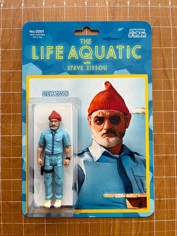 The Life Aquatic Steve Zissou Figure Made to Order - Etsy