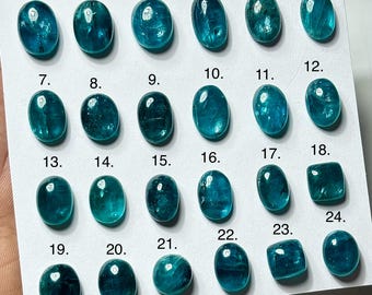 Natural Sea Green Kyanite Smooth Cabochons : Kyanite For Jewelry Making Supplies