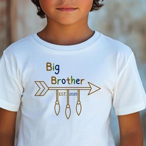 Big Brother 2025 Shirt Toddler Big bor Shirt Brother Shirt Pregnancy Announcement Baby Announcement Big Brother To Be Pregnancy Reveal Shirt