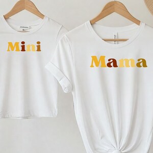 Mommy and Me Outfits, Mama and Mini Shirt, Girl Mom Shirt, Family Outfit, Mommy and Me, Matching Mama Mini Outfit Mothers Day Gift mama Mini