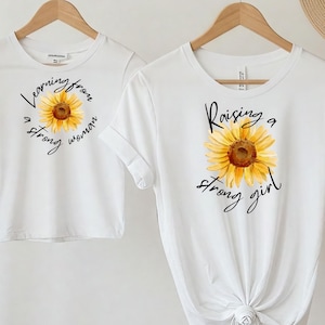 Mommy and Me sunflower Outfits, Mama and Mini Shirt, Girl Mom Shirt, Family Outfit, Mommy and Me, Matching Mama Mini Outfit, Mother Day Gift