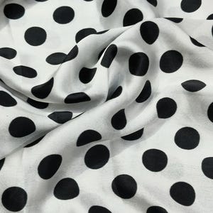 Luxuriöser weicher & seidiger Polka Dot Satin Stoff By The Yards, Charmeuse Seidensatin Stoff, Kleid Stoff Braut Hochzeit Kleid es Satin Stoff