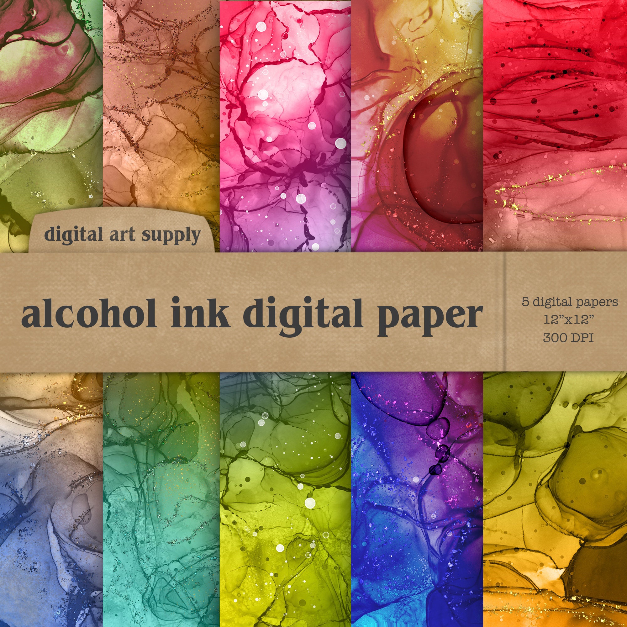 Alcohol Ink Digital Paper, Blush Pink Fluid Ink Art, Seamless Ink