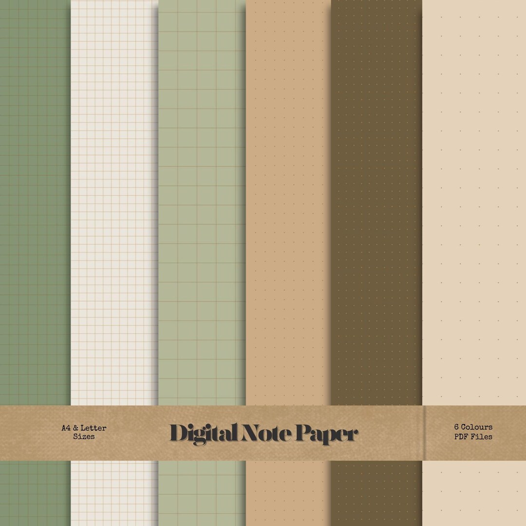 Digital Grid Paper Pack: A4 & Letter Sizes - Goodnotes, Notability (PDF ...