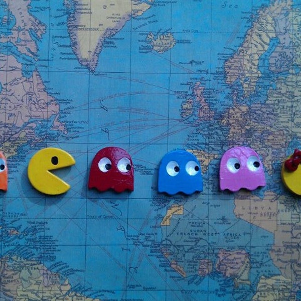 Pac Man Magnet Set