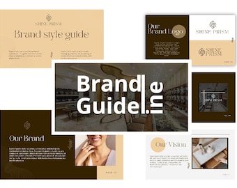 Brand Style Guide Template: DIY Business Branding Kit (Digital Download