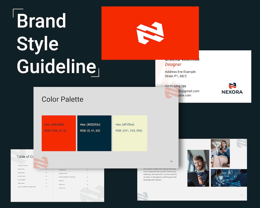 Brand Style Guide: Logo, Font & Color Palettes (digital Download) - Etsy