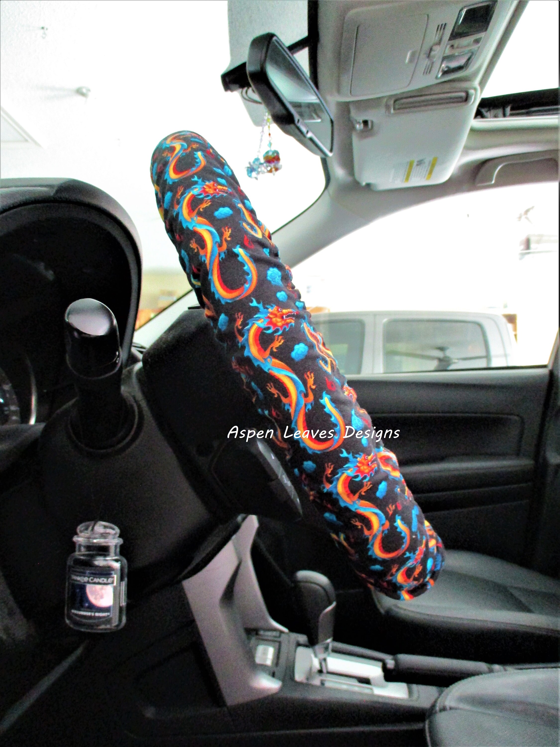 Buy Dragon Steering Wheel Cover Full Grip Fabric Inside colorful