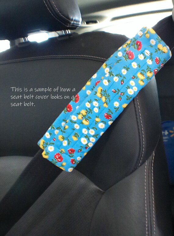 Blue seat cheap belt covers