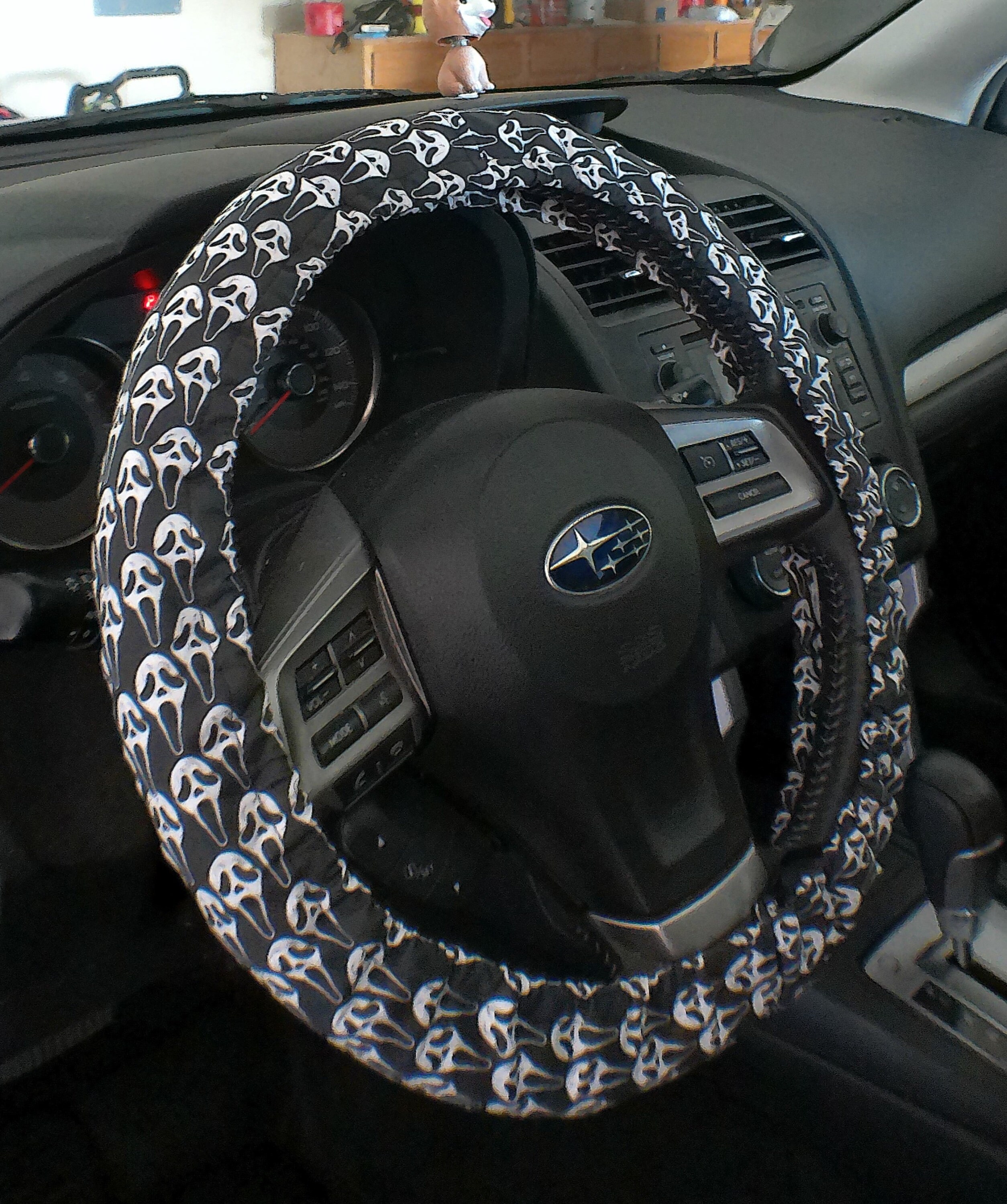 Discover Melting Faces Steering Wheel Cover