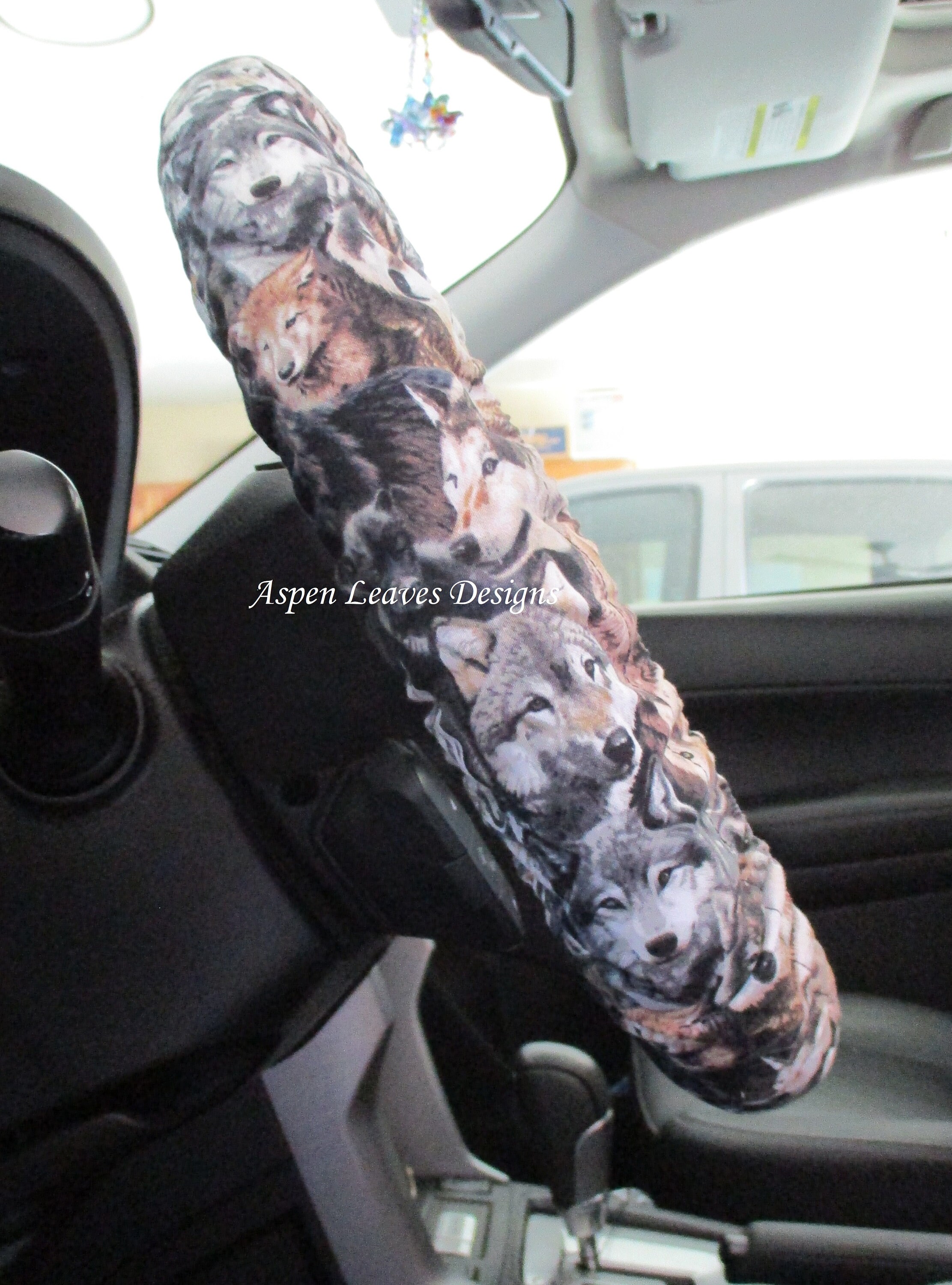 Buy Wolf Steering Wheel Cover Full Grip Fabric Inside Wolves on