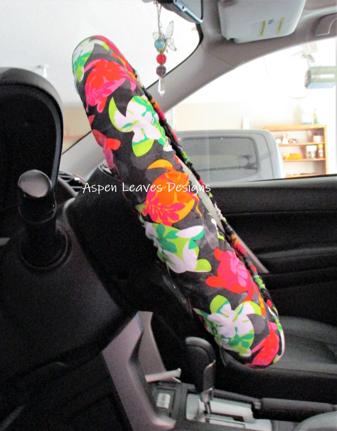 Hawaiian Turtle Steering Wheel Cover Full Grip Fabric Inside Tropical