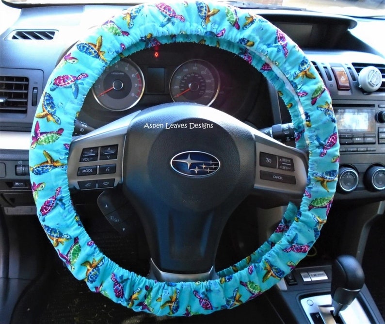 Rainbow Sea Turtle Steering Wheel Cover Small Multicolor Etsy