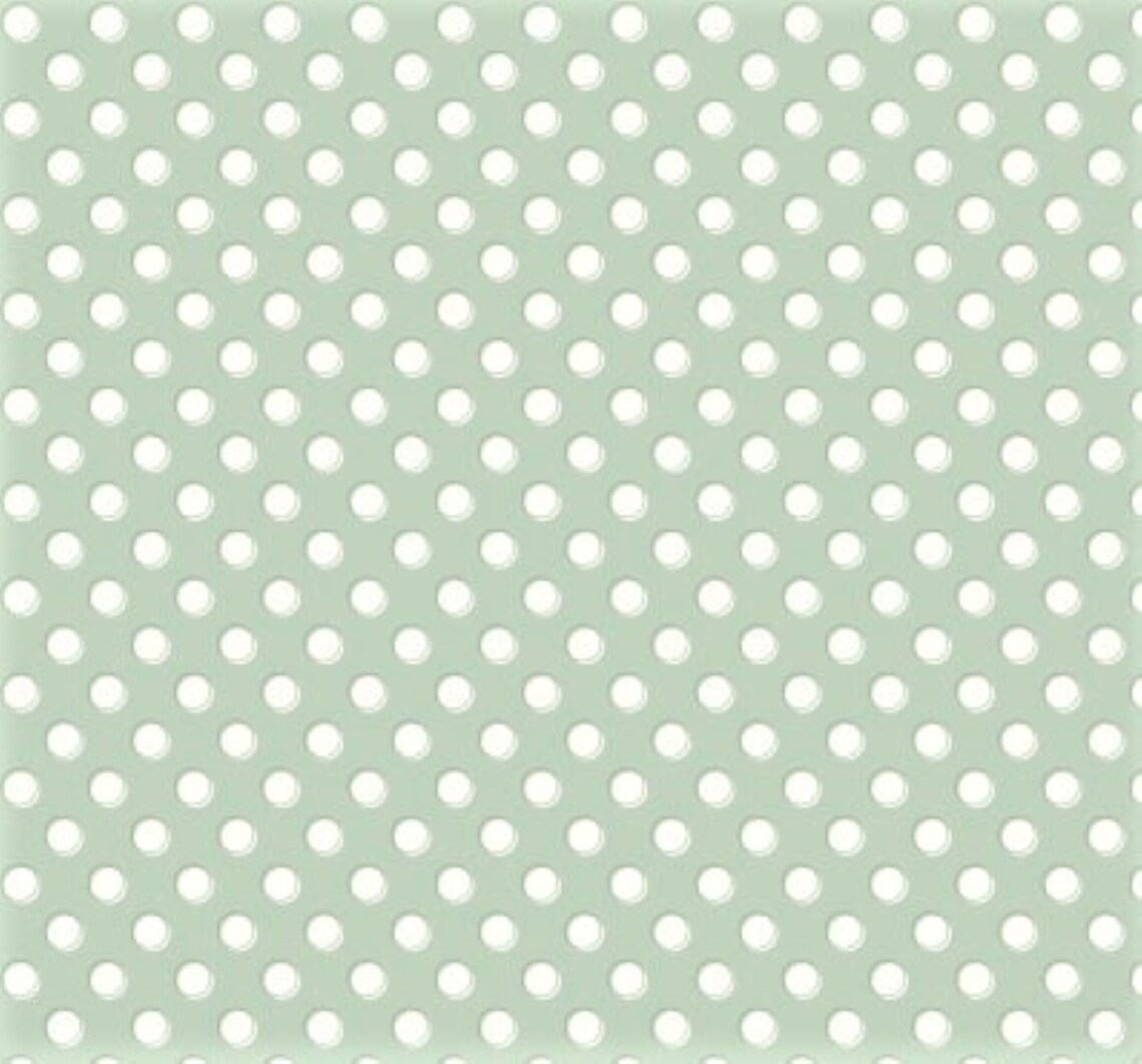 Sage green steering wheel cover Small white polka dots on | Etsy