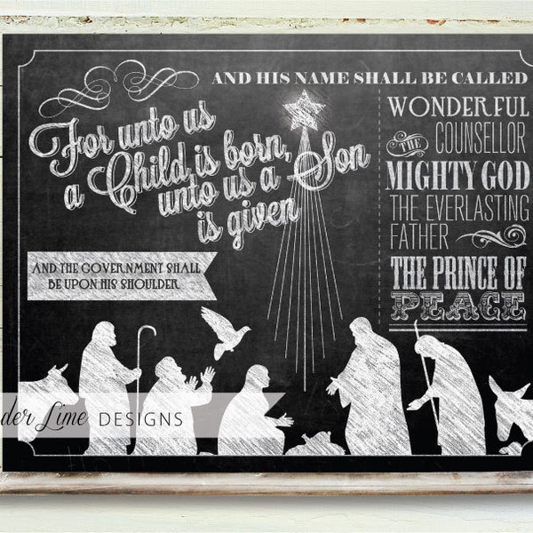 Verse Chalkboard - Etsy