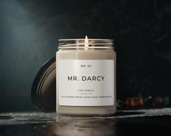 Mr. Darcy Soy Candle: Jane Austen Book Lover-cadeau